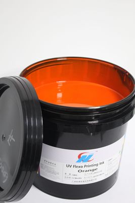 Quality  Orange UV LED Flexo Fast Curing Instant Drying Bright Colors Strong Adhesion factory