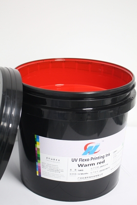 Red UV Flexo Ink For Adhesive Labels Low Odor Fast Curing